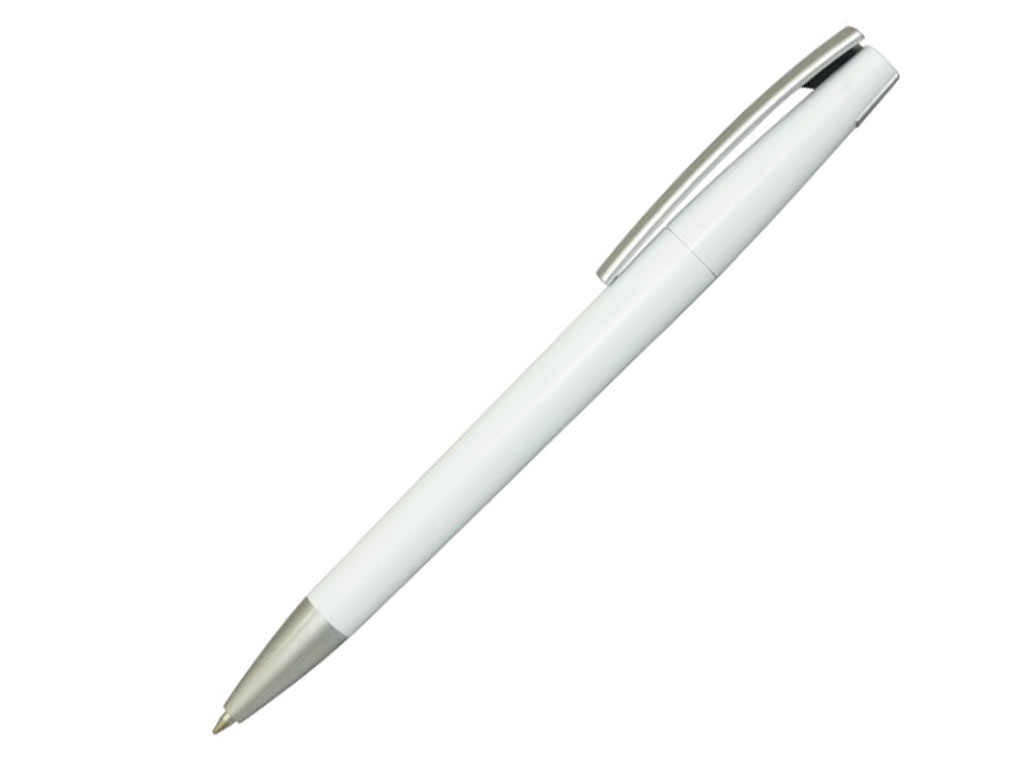 белый: Ручка шариковая, пластик, белый/серебро, Z-PEN
