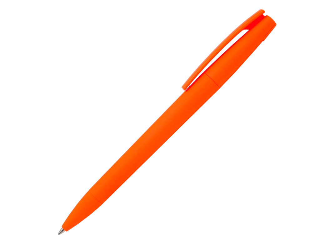 оранжевый: Ручка шариковая, пластик, софт тач, оранжевый/оранжевый, Z-PEN