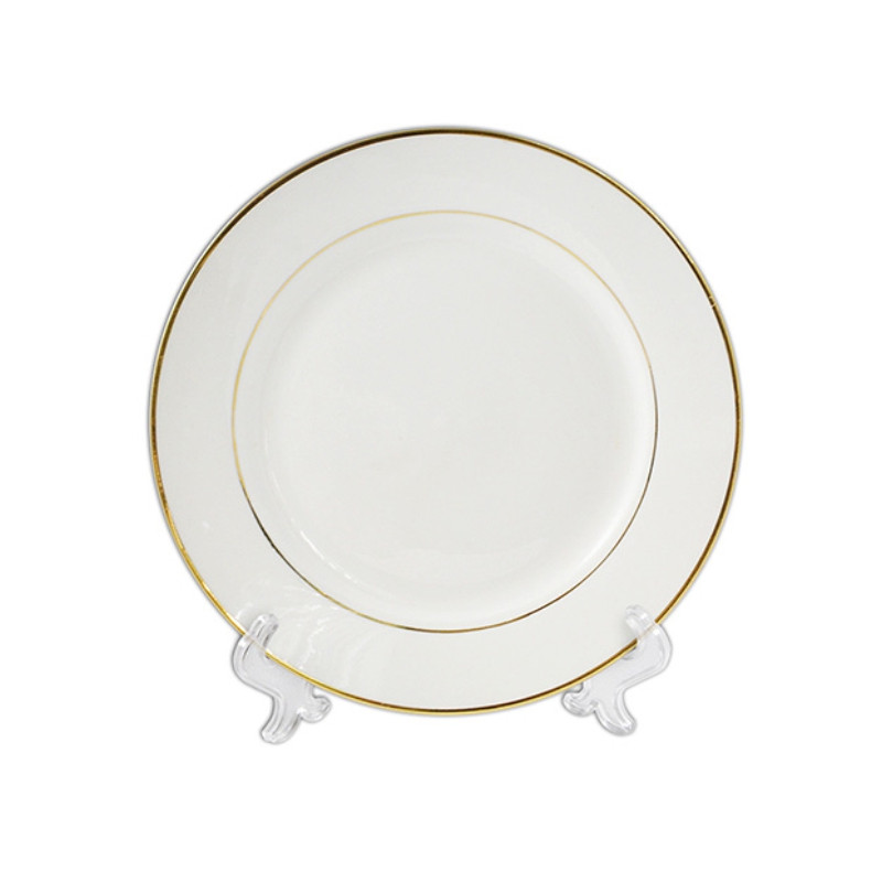 ТАРЕЛКИ ДЛЯ ПЕЧАТИ: Тарелка керамическая 20см с золотым ободком