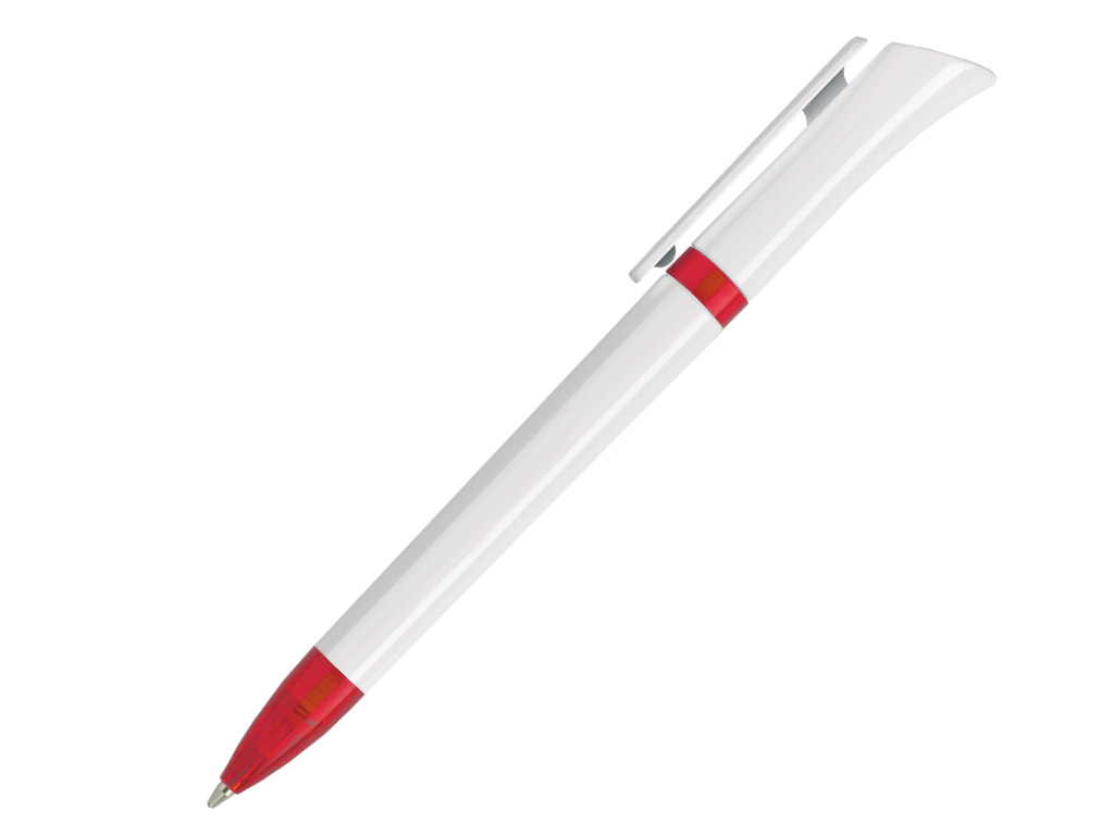 белый: Ручка шариковая, пластик, белый Galaxy