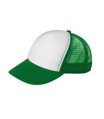 Бейсболки и кепки: Бейсболка trucker ЗЕЛЕНАЯ, зона под нанесение 180х80мм для сублимации