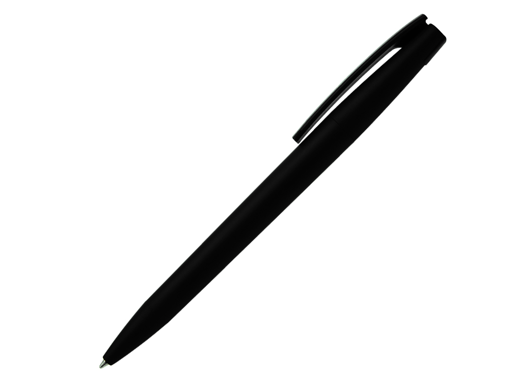 черный: Ручка шариковая, пластик, софт тач, черный/черный, Z-PEN