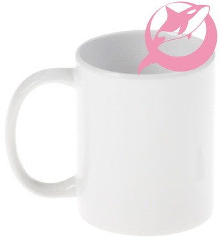 КРУЖКИ ДЛЯ СУБЛИМАЦИИ: Кружка белая для сублимации СТАНДАРТ А (ORCA PINK)