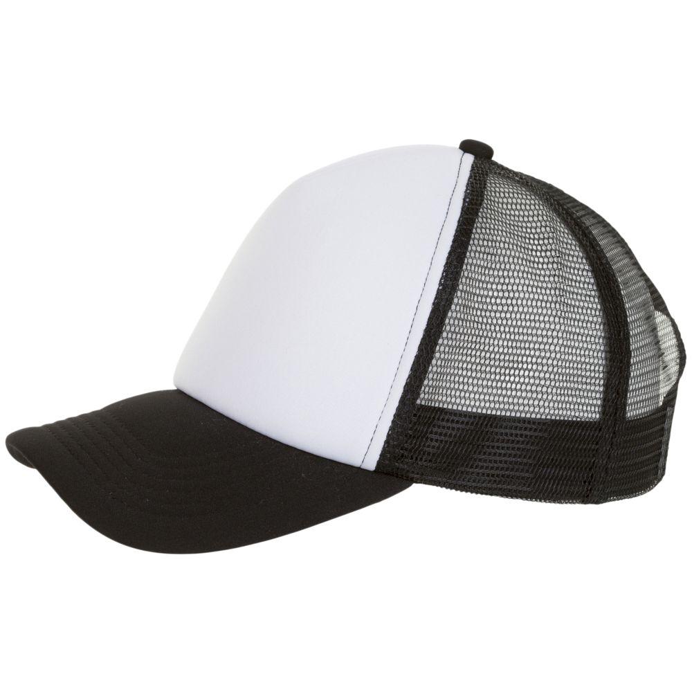 Бейсболки и кепки: Бейсболка trucker ЧЕРНАЯ, зона под нанесение 180х80мм для сублимации