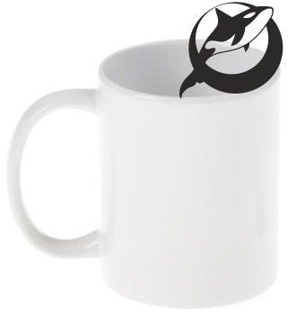 КРУЖКИ ДЛЯ СУБЛИМАЦИИ: Кружка белая для сублимации СУПЕР ПРЕМИУМ АА (ORCA BLACK).