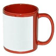 КРУЖКИ ДЛЯ СУБЛИМАЦИИ: Кружка 330 мл красная с окном для сублимации