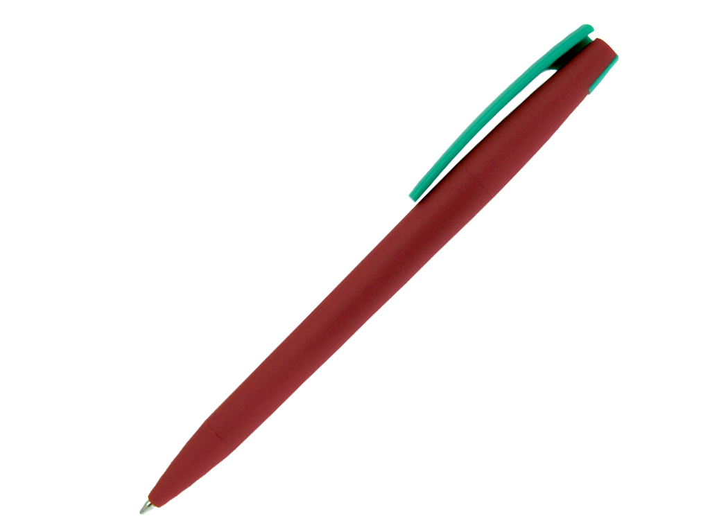 красный: Ручка шариковая, пластик, софт тач, красный/зеленый, Z-PEN Color Mix
