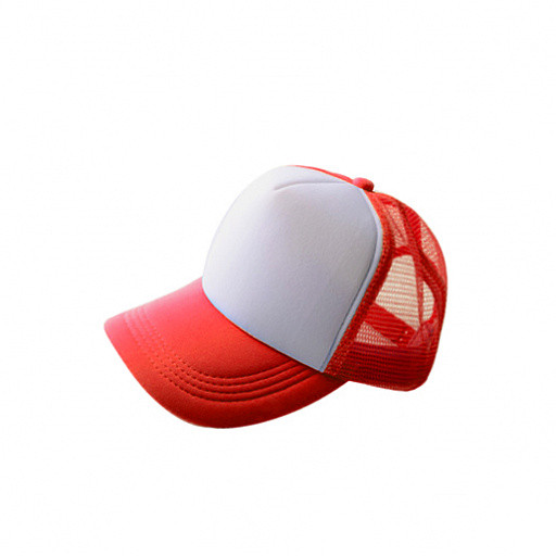 Бейсболки и кепки: Бейсболка trucker КРАСНАЯ, зона под нанесение 180х80мм для сублимации