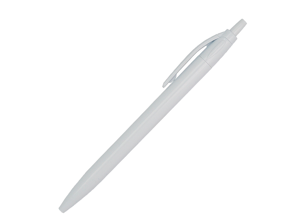 белый: Ручка шариковая, Simple, пластик, белый