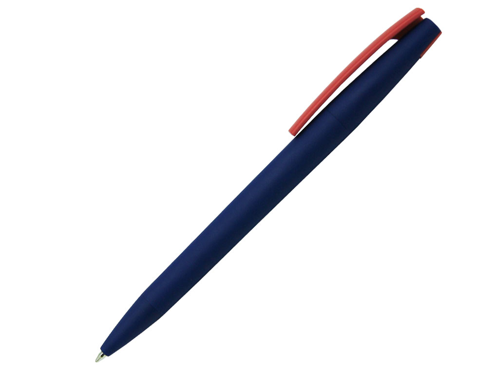 синий: Ручка шариковая, пластик, софт тач, синий/красный, Z-PEN Color Mix