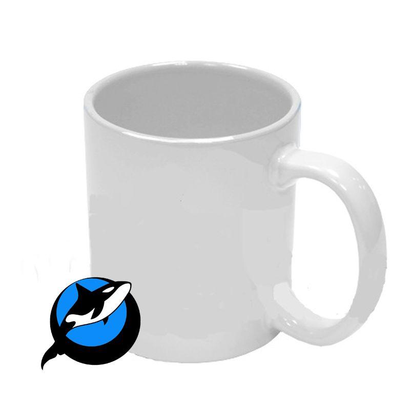 КРУЖКИ ДЛЯ СУБЛИМАЦИИ: Кружка белая для сублимации Премиум А (ORCA BLUE)