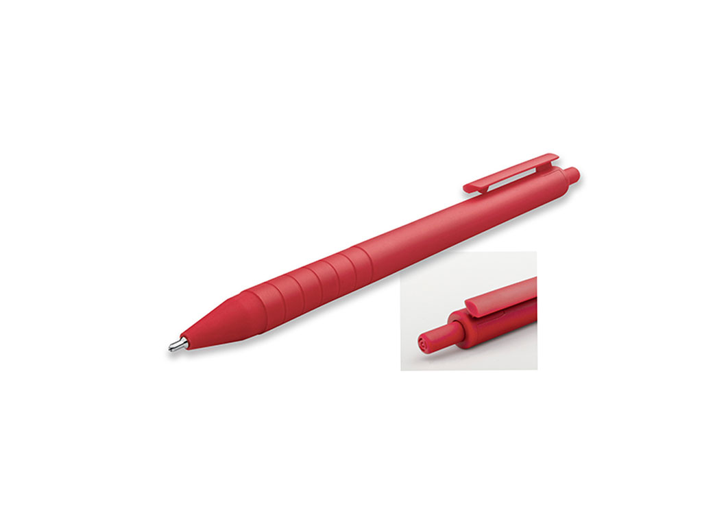 красный: Ручка шариковая, пластик, красный, SMOOTH