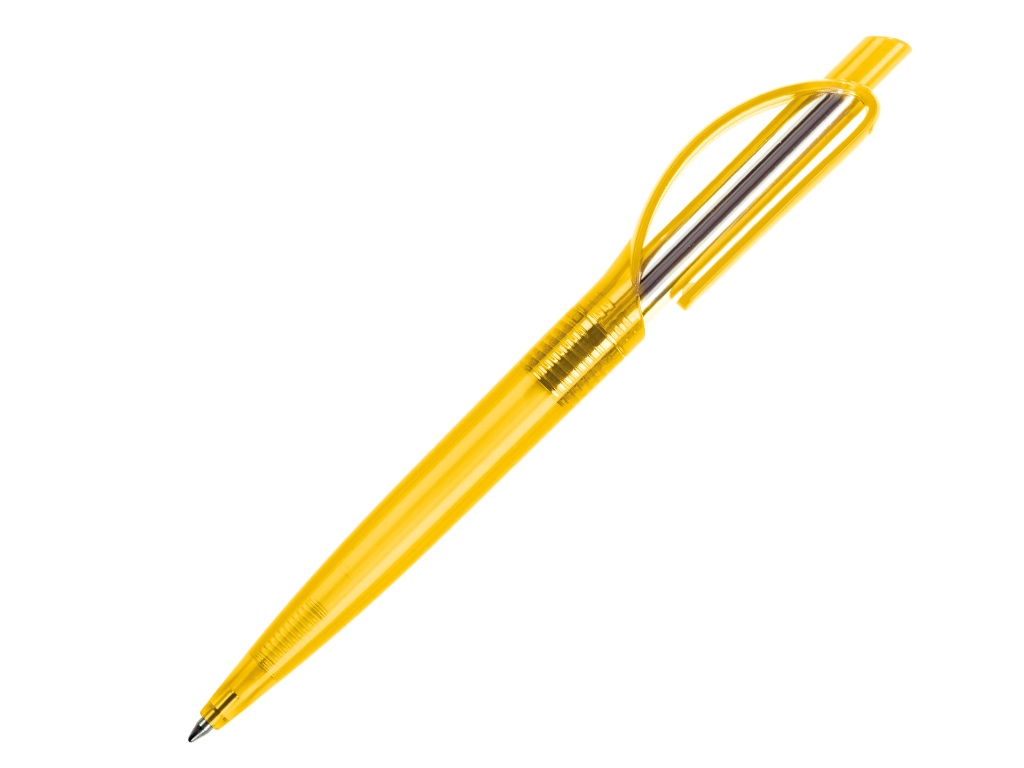 желтый: Ручка шариковая, пластик, желтый, Doppio DPT-1080