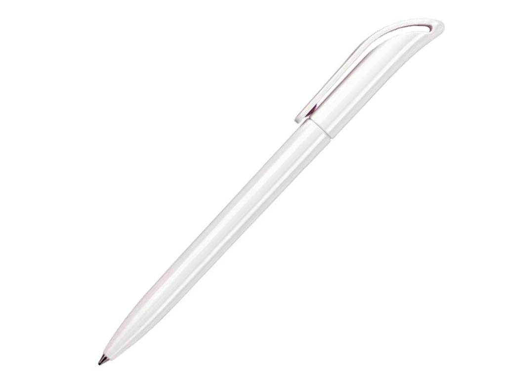 белый: Ручка шариковая, пластик, белый, COCO